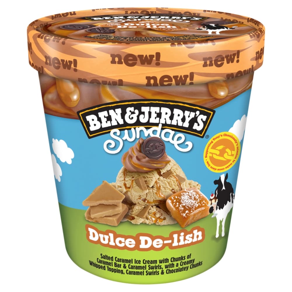 BEN&JERRY'S Lody karmelowo-czekoladowe z solą morską DulceDe-lish w kubku 427 ml