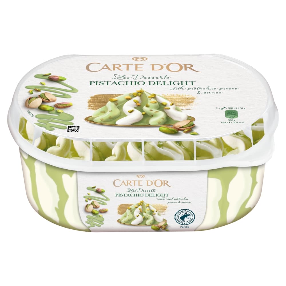 CARTE D'OR Lody o smaku pistacjowo-waniliowym 825 ml