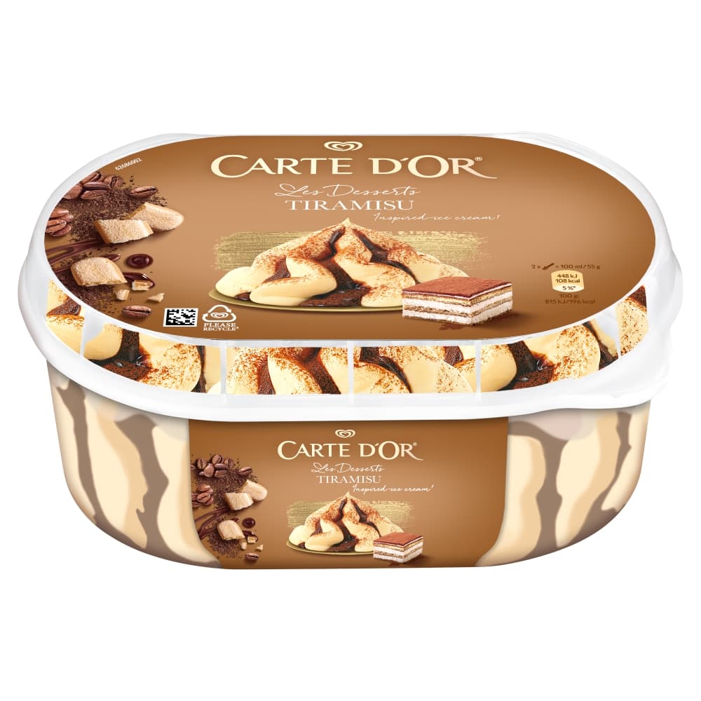 CARTE D'OR Lody o smaku tiramisu 825 ml