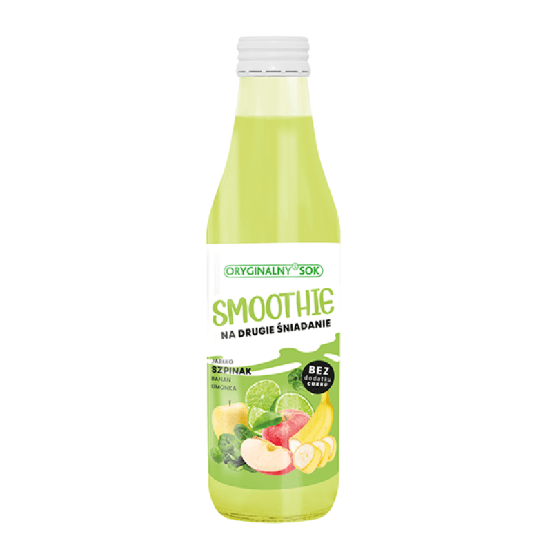 ORYGINALNY SOK Smoothie szpinak jabłko banan limonka 250 ml