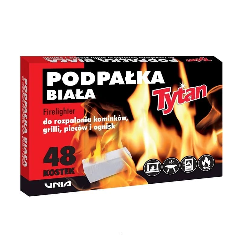 TYTAN Podpałka biała w kostce 48 szt.