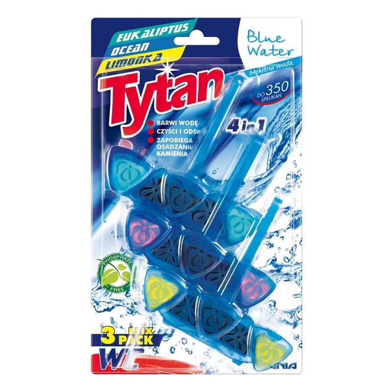 TYTAN Zawieszka do WC eukaliptus ocean limonka 3x40 g