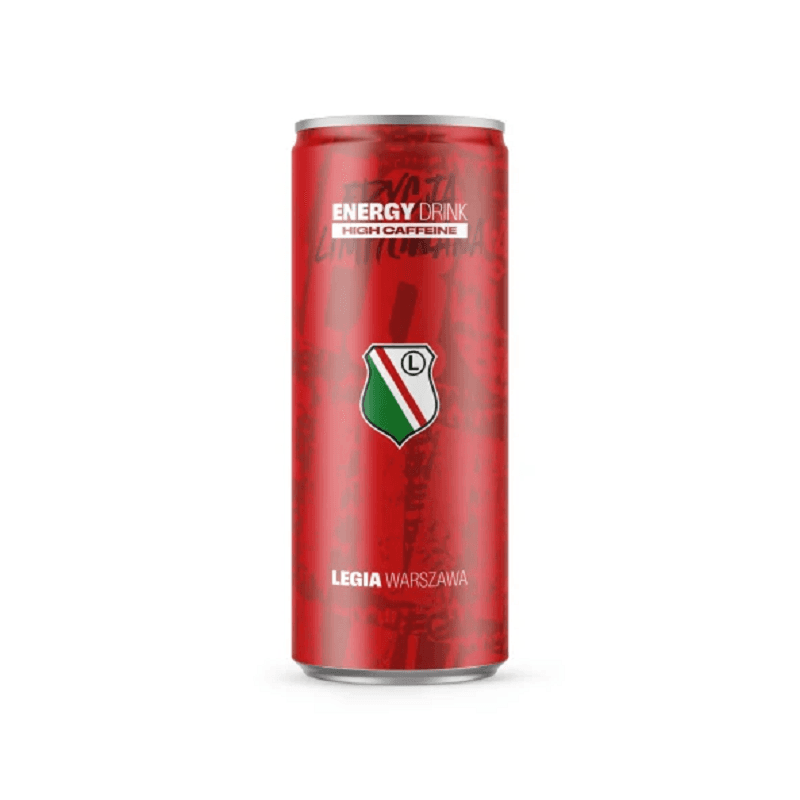 LEGIA WARSZAWA Gazowany napój energetyzujący z kofeiną 250 ml