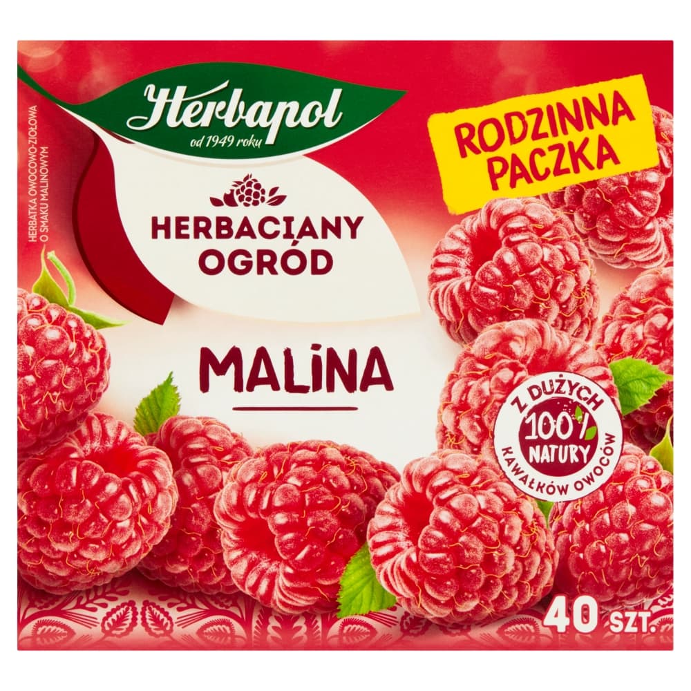 HERBAPOL HERBACIANY OGRÓD Herbatka owocowo-ziołowa malina 40 szt. 108 g