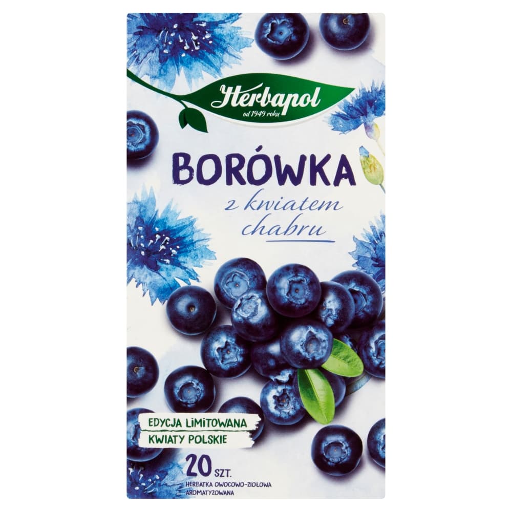 HERBAPOL KWIATY POLSKIE Herbatka owocowo-ziołowa borówka z kwiatem chabru 20 szt. 46 g