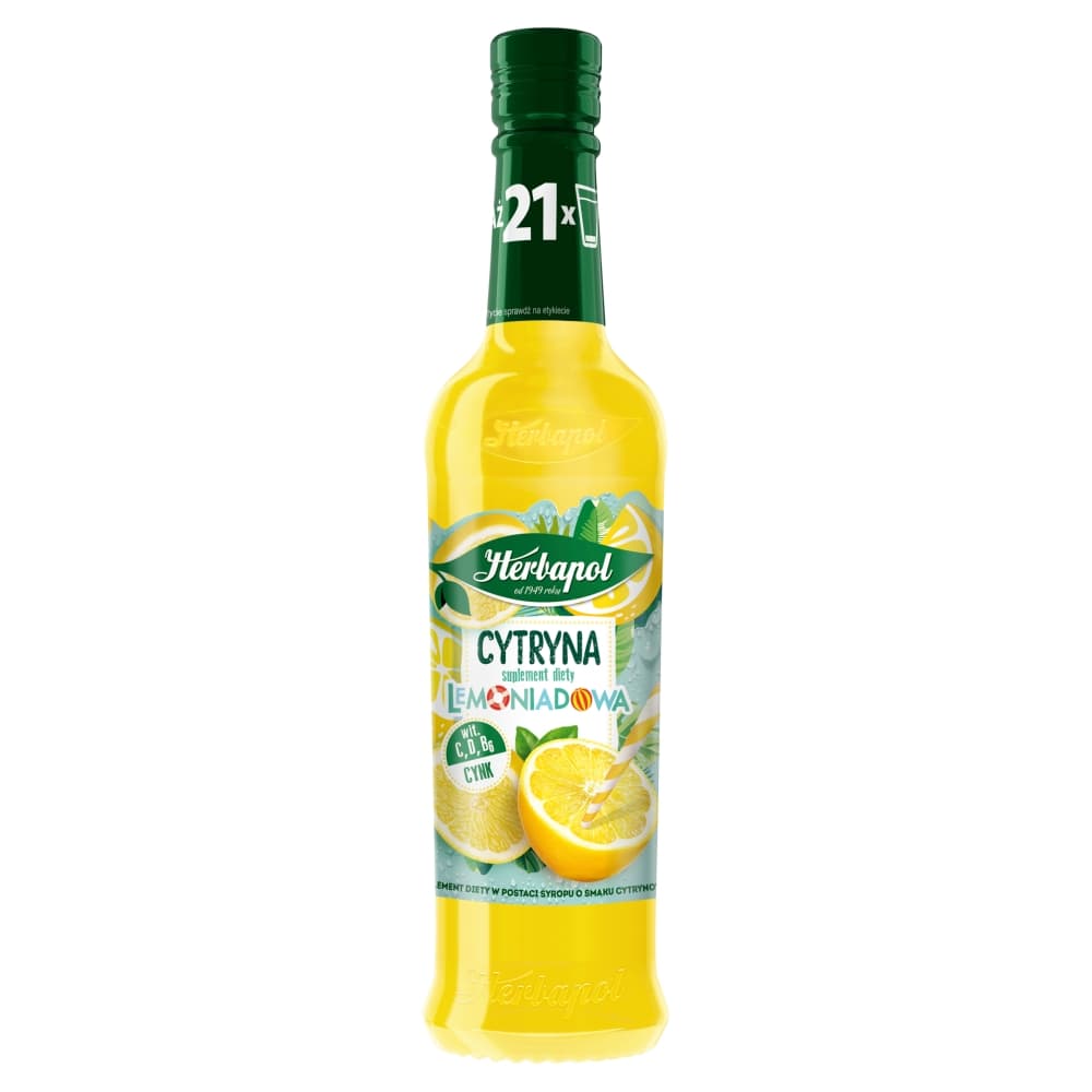 HERBAPOL Syrop cytryna lemoniadowa 420 ml
