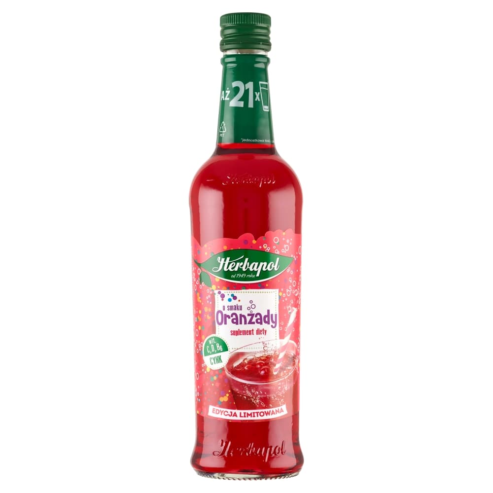 HERBAPOL Syrop o smaku oranżady 420 ml