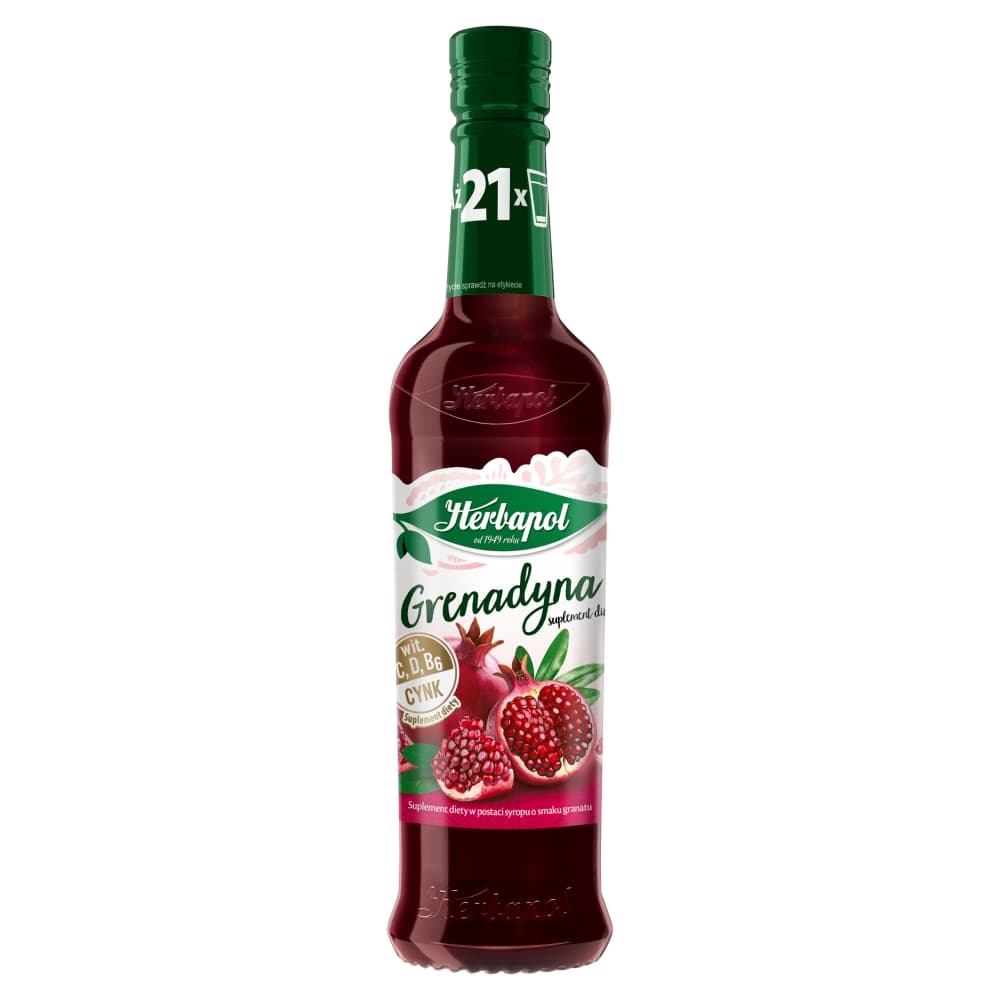 HERBAPOL Syrop o smaku grenadyny 420 ml