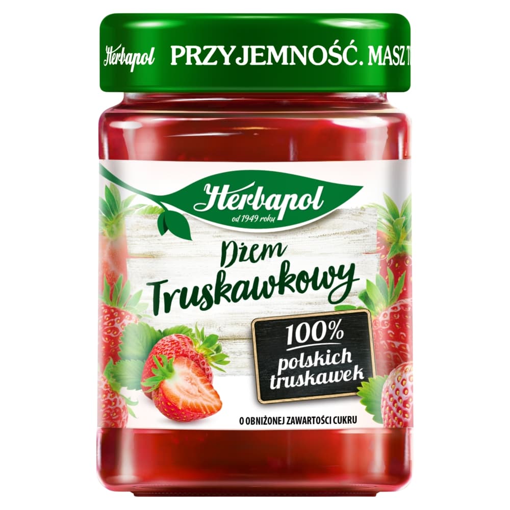 HERBAPOL Dżem truskawkowy niskosłodzony 280 g