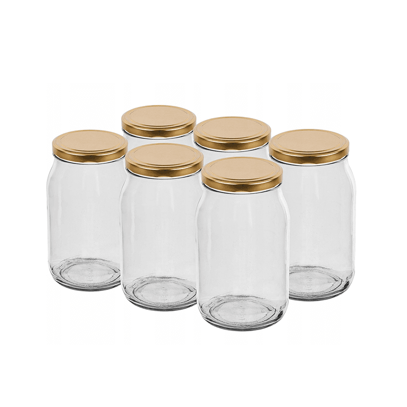 FENIKS Słoik z wieczkiem 900 ml 6 szt.
