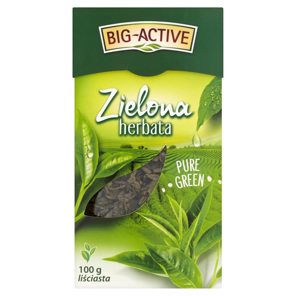 BIG-ACTIVE Herbata zielona liściasta Pure Green 100 g