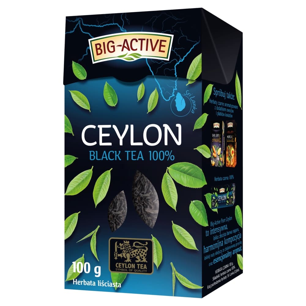 BIG-ACTIVE Herbata czarna liściasta Ceylon 100 g