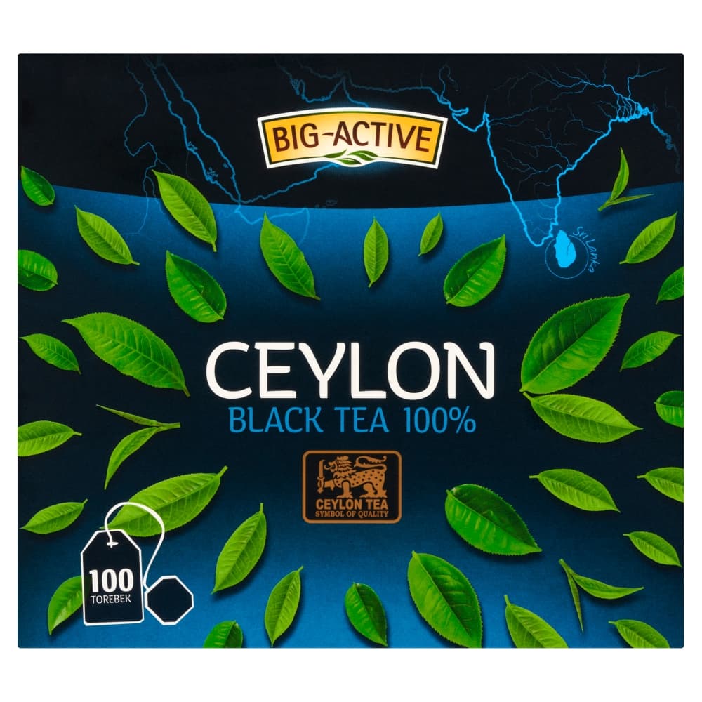 BIG-ACTIVE Herbata czarna w torebkach Ceylon (100x1,5 g) 150 g