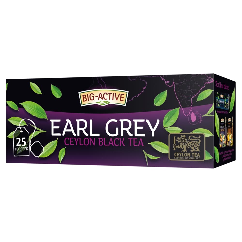 BIG-ACTIVE Herbata czarna w torebkach Earl Grey (25x1,5 g) 37,5 g