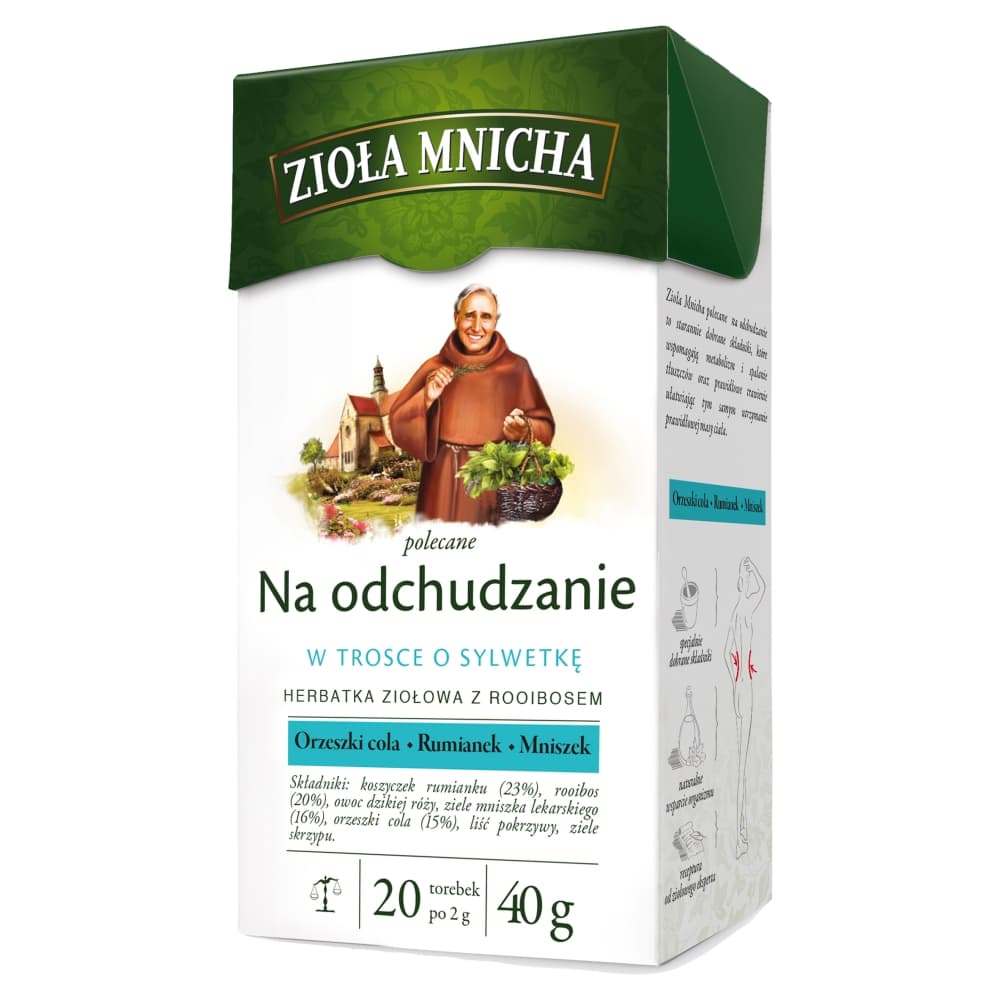 HERBAPOL ZIOŁA MNICHA Herbata ziołowa w torebkach na oduchdzanie (20x2 g) 40 g