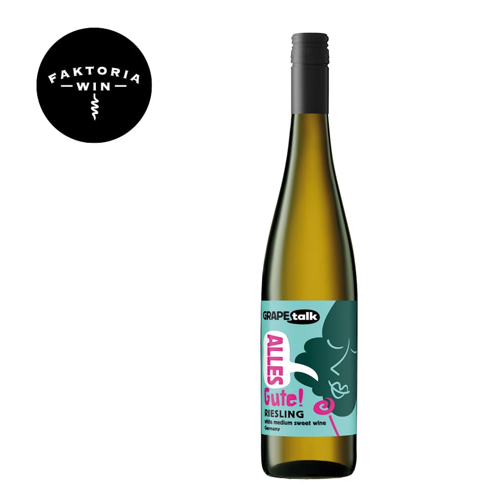 GRAPE TALK Wino Riesling białe półsłodkie 750 ml