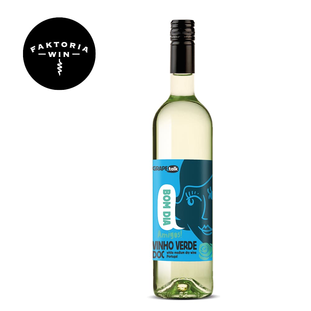 GRAPE TALK Wino Vinho Verde białe półwytrawne 750 ml