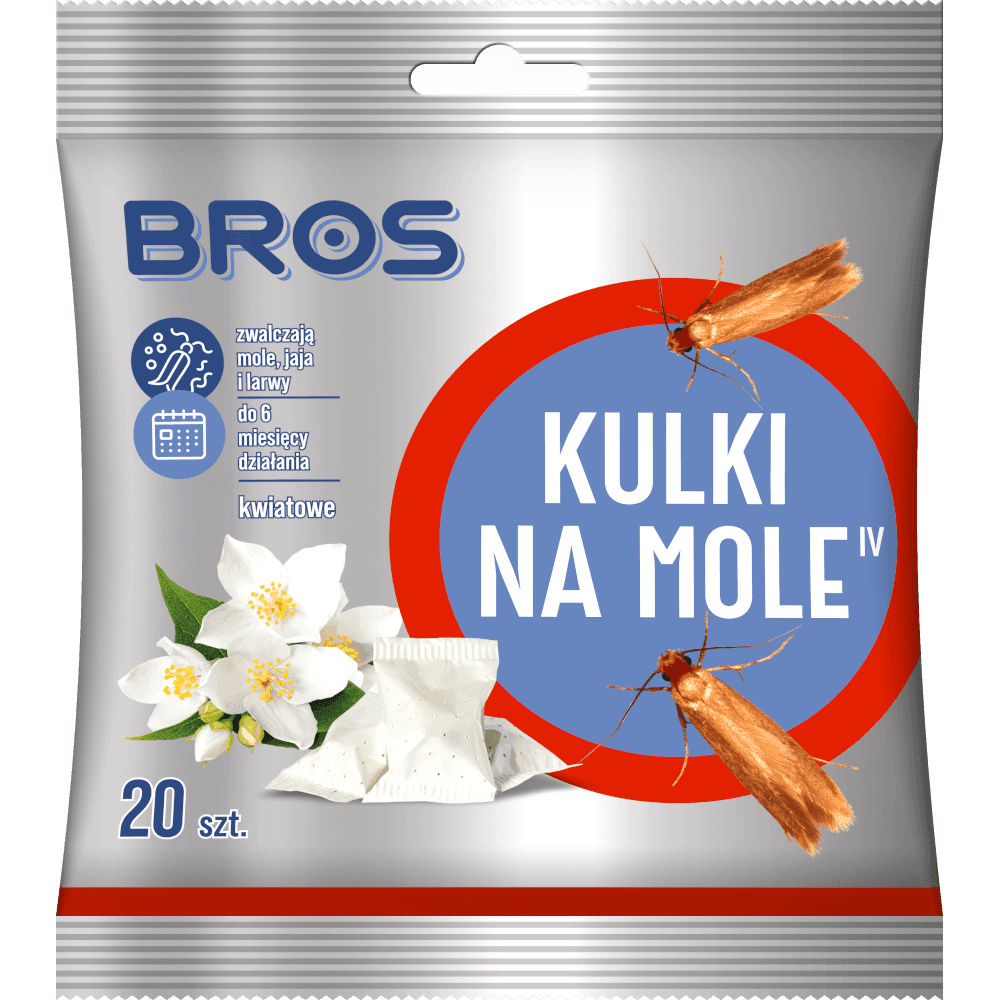 BROS Kulki kwiatowe na mole 20 szt.