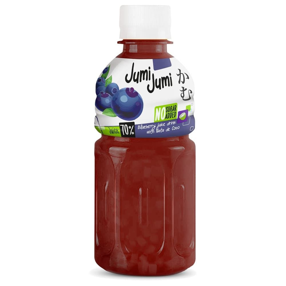JUMI JUMI Napój borówka z kawałkami galaretki kokosowej nata de coco 320 ml