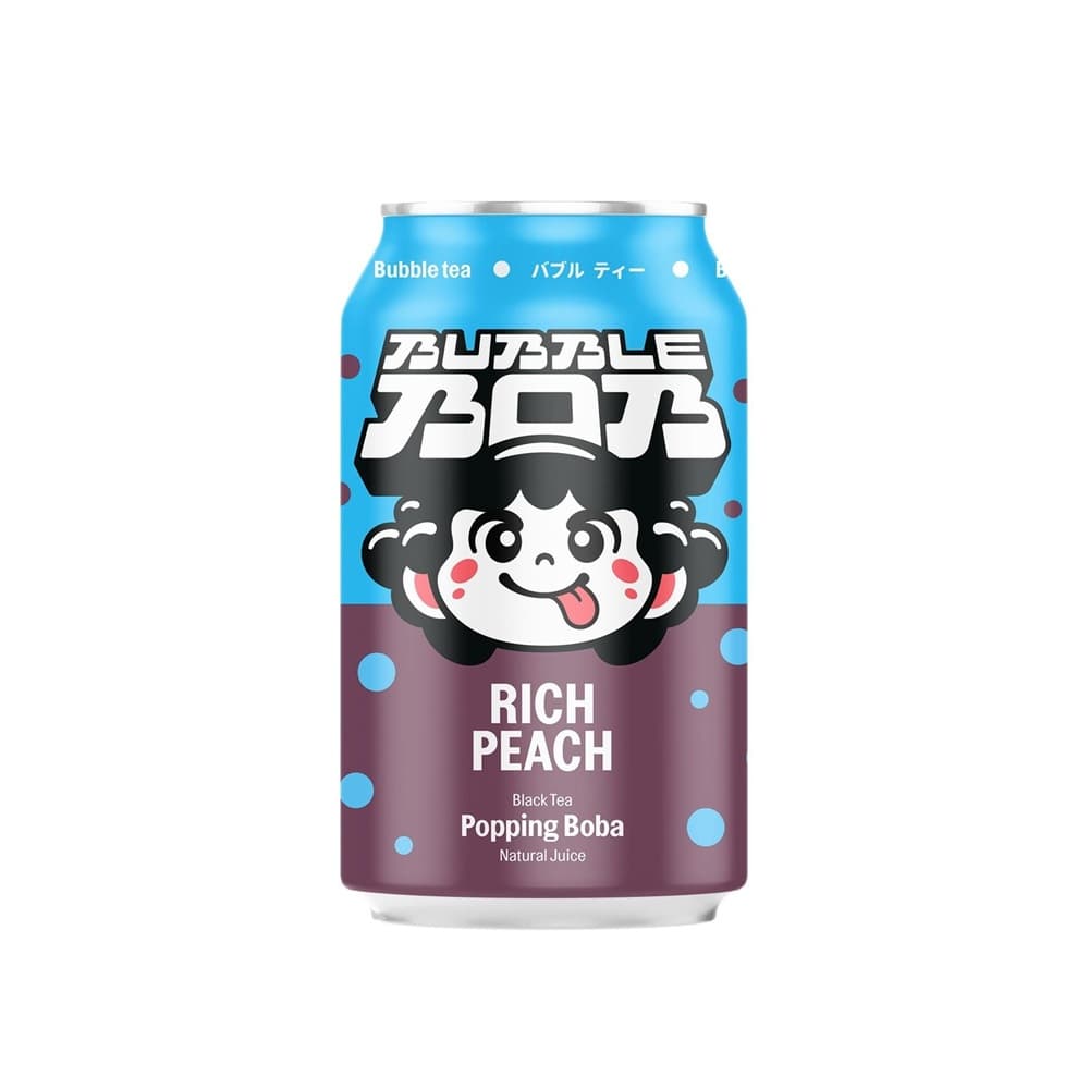 BUBBLE BOB Napój Popping Bubble Rich Peach Brzoskiwnia 330 ml