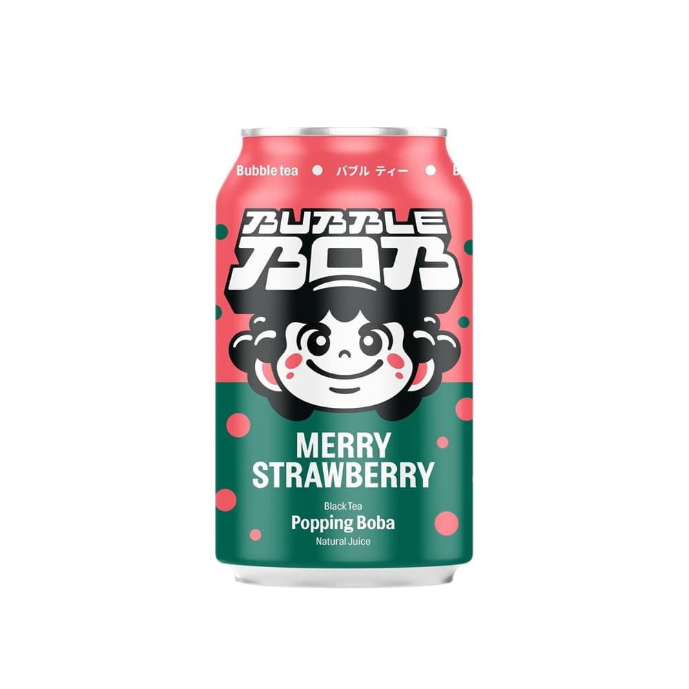 BUBBLE BOB Napój Popping Bubble Merry Strawberry Truskawka 330 ml