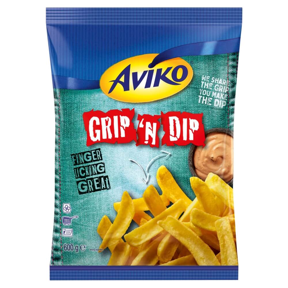 AVIKO Łódeczki ziemniaczane GRIP'N DIP mrożone 600 g