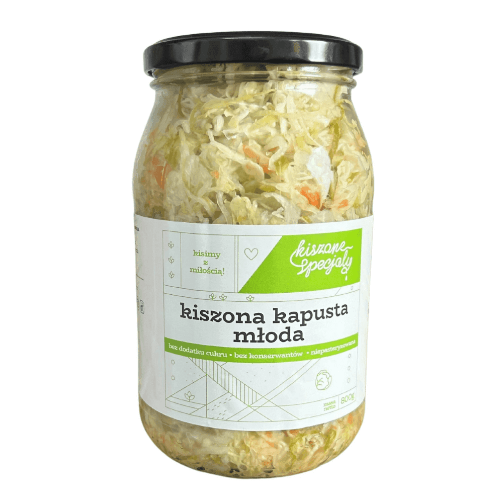 KISZONE SPECJAŁY Młoda kapusta kiszona 800 g