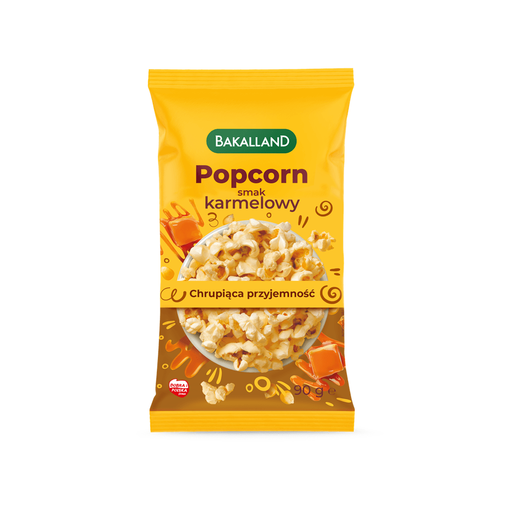 BAKALLAND Popcorn karmelowy 90 g