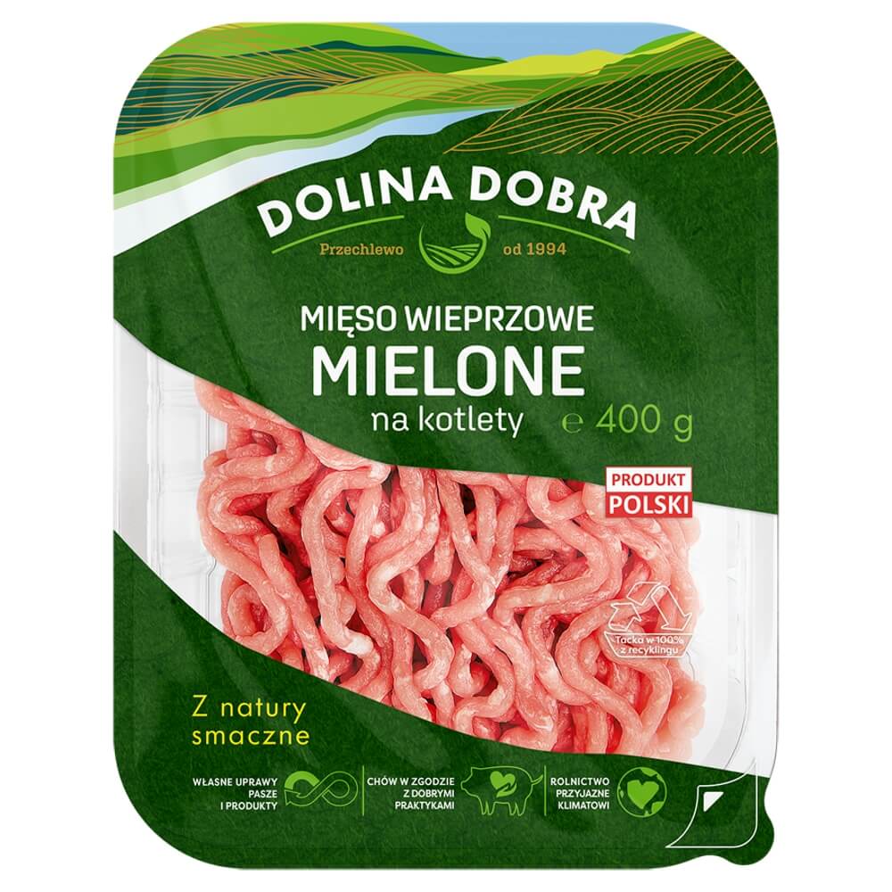 DOLINA DOBRA Mięso mielone wieprzowe na kotlety 400 g