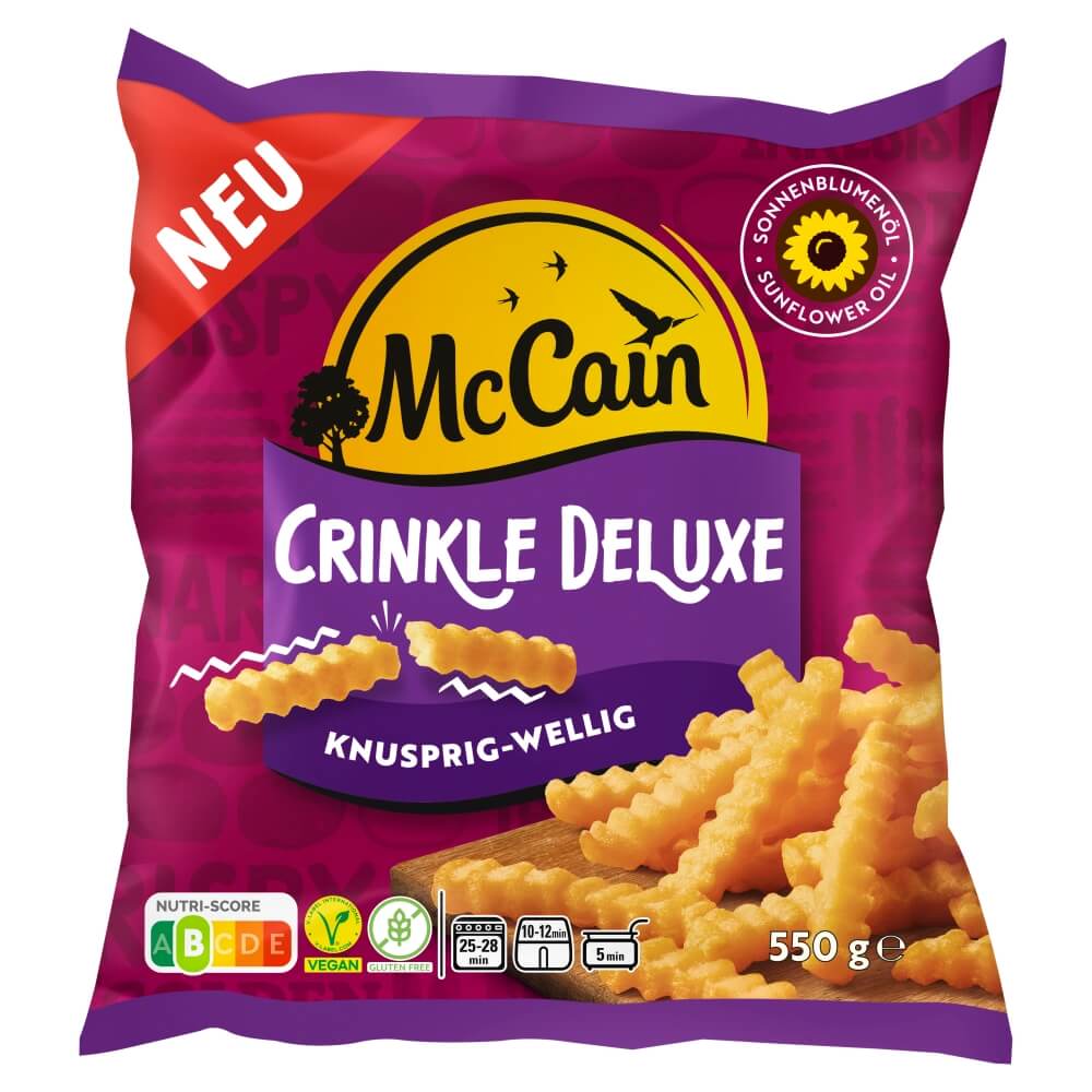 MCCAIN Karbowane frytki CRINKLE DELUXE mrożone 550 g