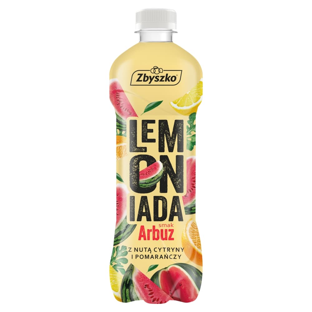 ZBYSZKO LEMONIADA Napój niegazowany arbuz z nutą cytryny i pomarańczy 555 ml