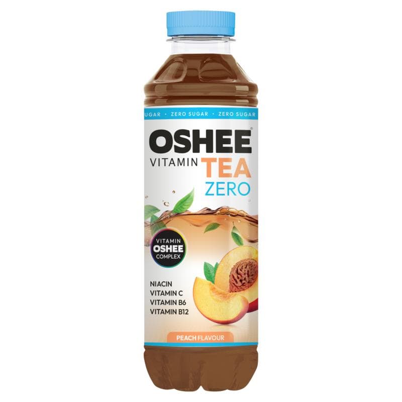 OSHEE VITAMIN Niegazowany napój herbaciany o smaku brzoskwiniowym bez cukru 555 ml