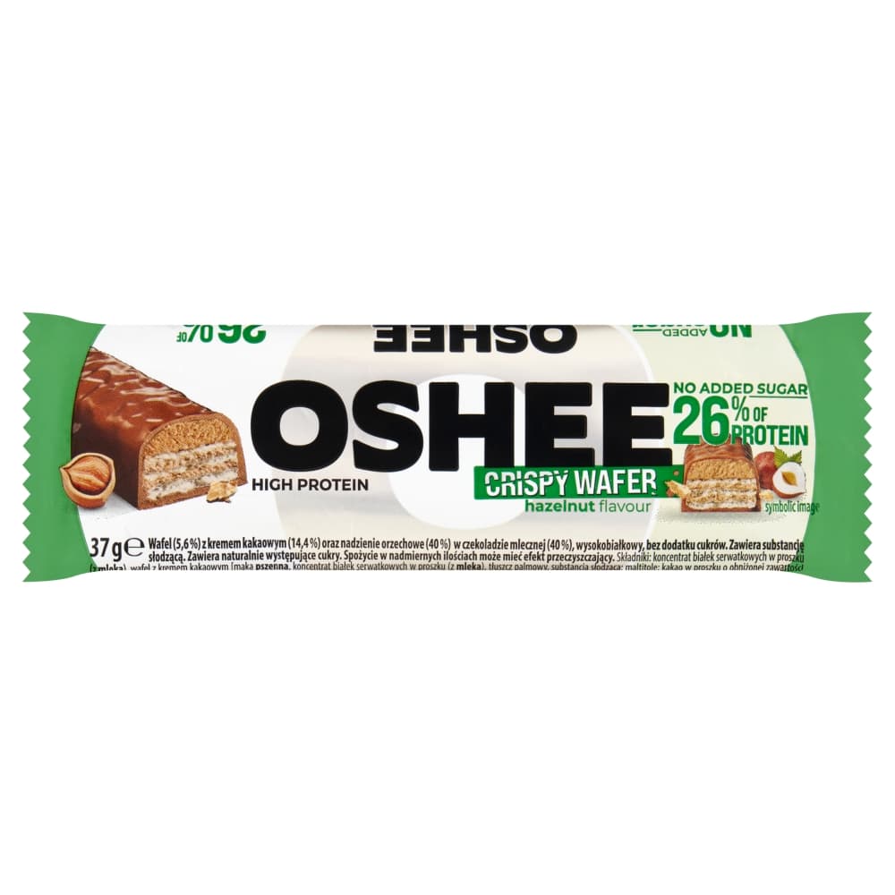 OSHEE Wafel z kremem kakaowym wysokobiałkowy 37 g