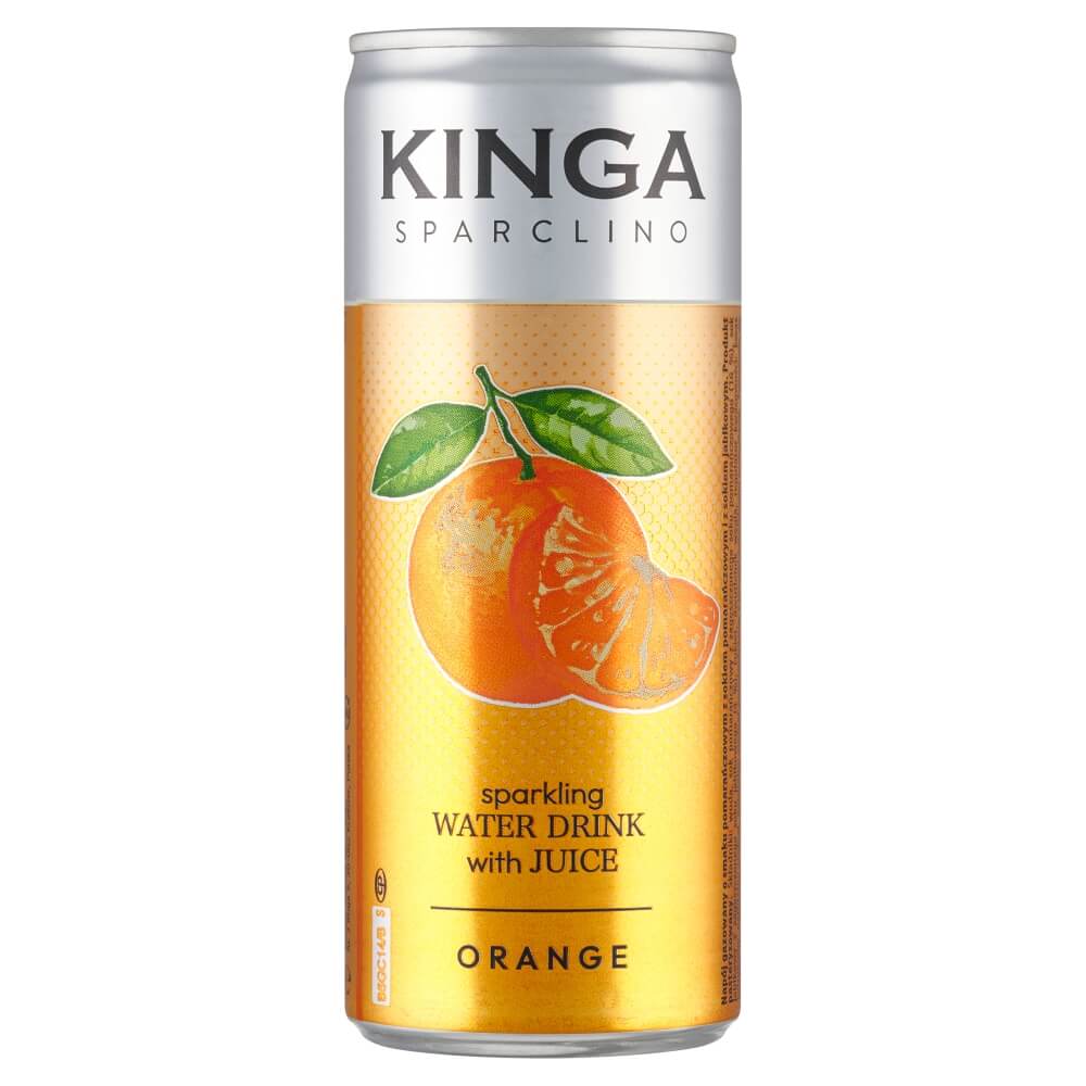 KINGA SPARCLINO Napój gazowany o smaku pomarańczowym 250 ml