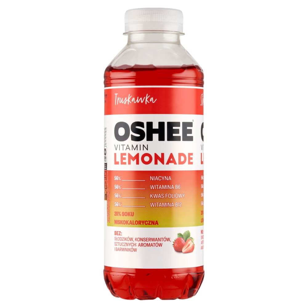OSHEE VITAMIN LEMONADE Napój niegazowany o smaku truskawkowym 555 ml