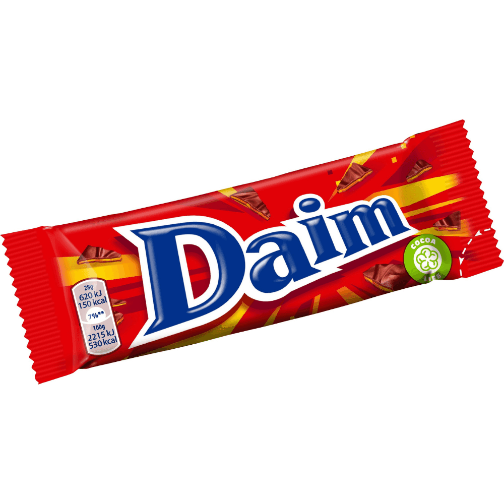 DAIM Baton mleczny z chrupiącym nadzieniem migdałowo karmelowym 28 g