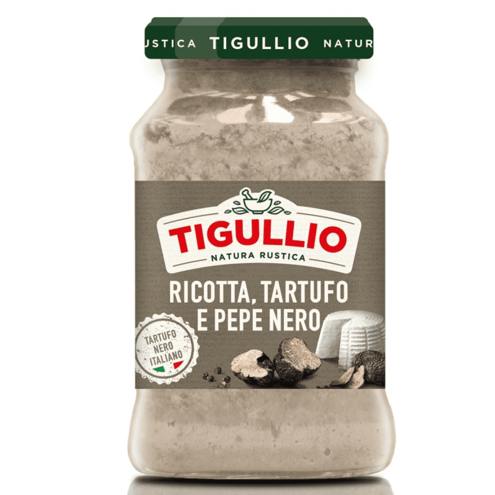 TIGULLIO Sos z serem ricotta, truflami i czarnym pieprzem 185 g