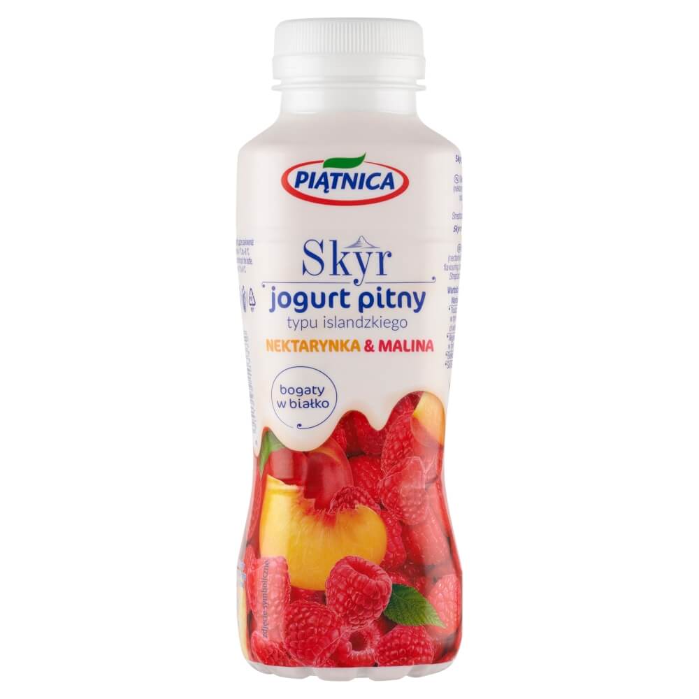 PIĄTNICA Skyr pitny nektarynka malina 330 ml