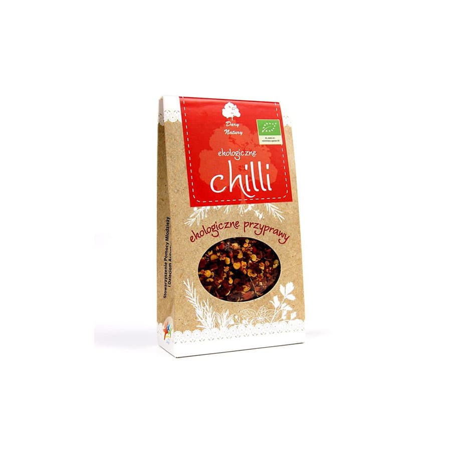 DARY NATURY Chilli suszone w płatkach BIO 30 g