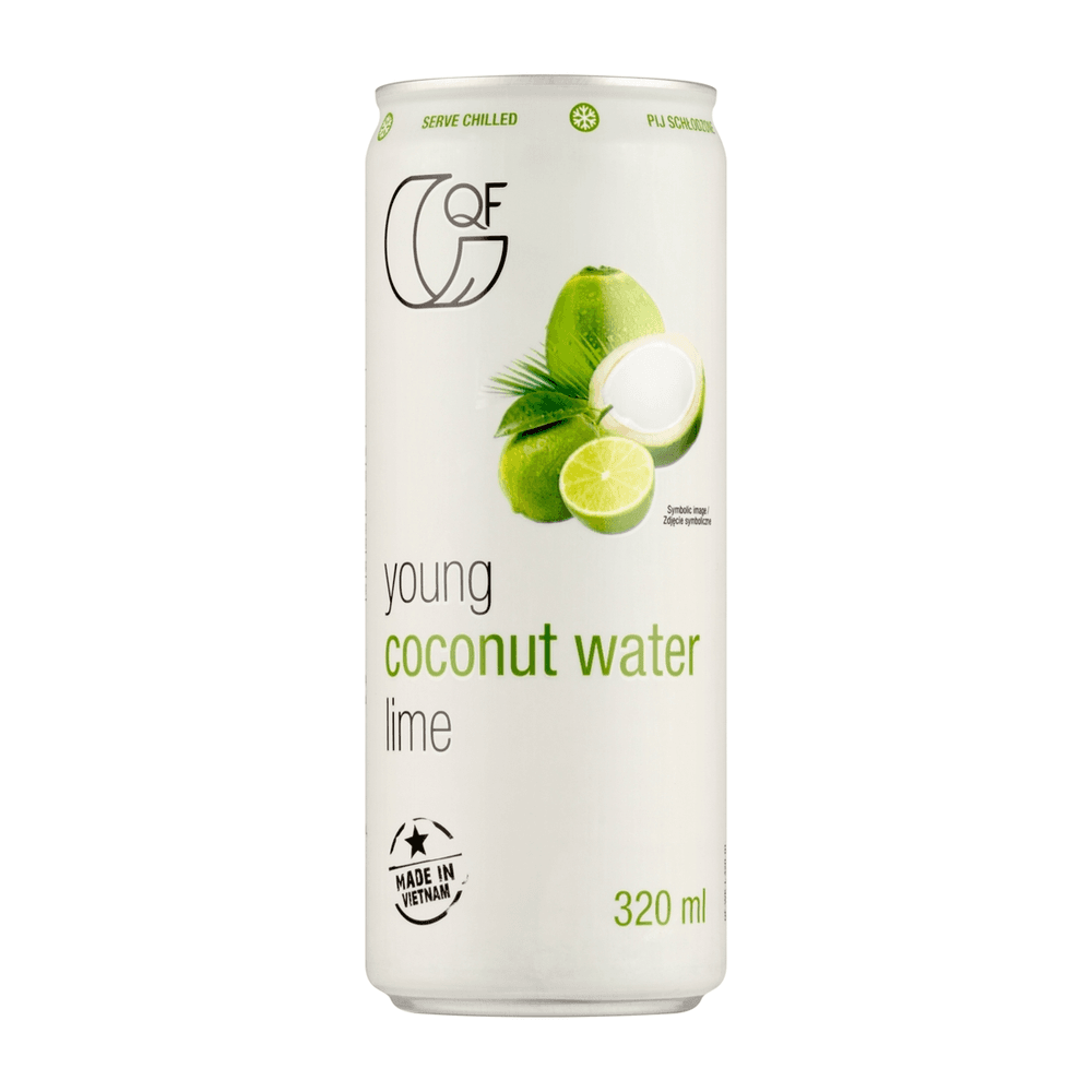QF Woda kokosowa z sokiem z limonki bez cukru 320 ml