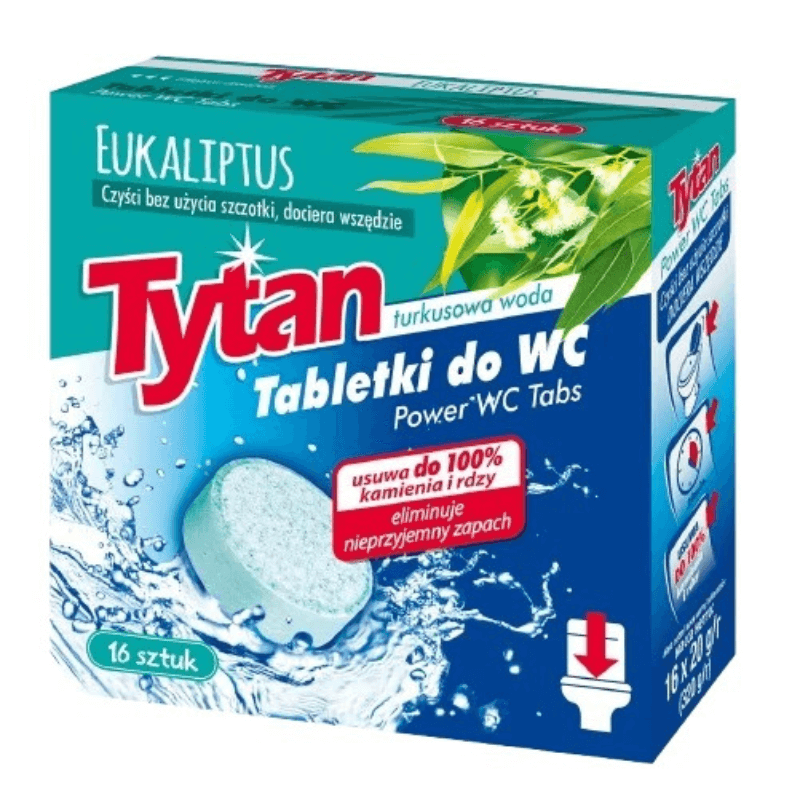 TYTAN Kostki do WC eukaliptus 16 szt.