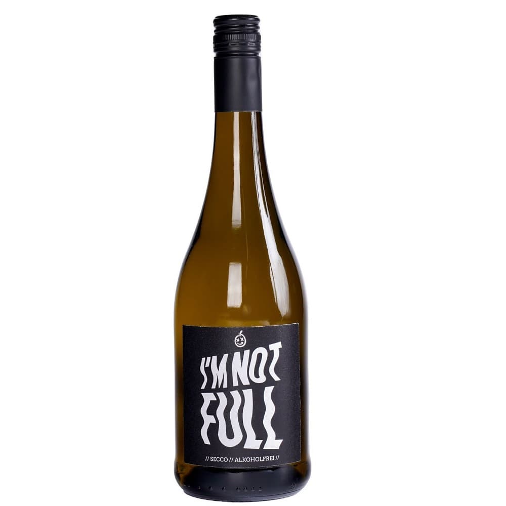 I AM NOT FULL Wino białe Secco bezalkoholowe 750 ml