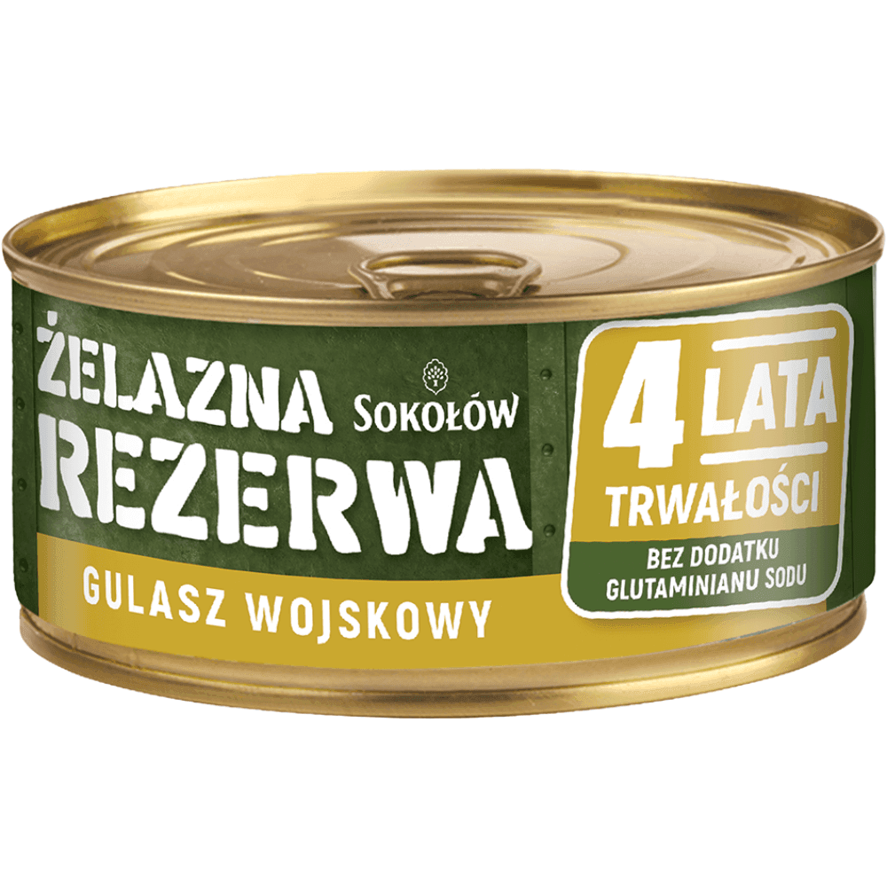 SOKOŁÓW ŻELAZNA REZERWA Konserwa gulasz wojskowy 300 g