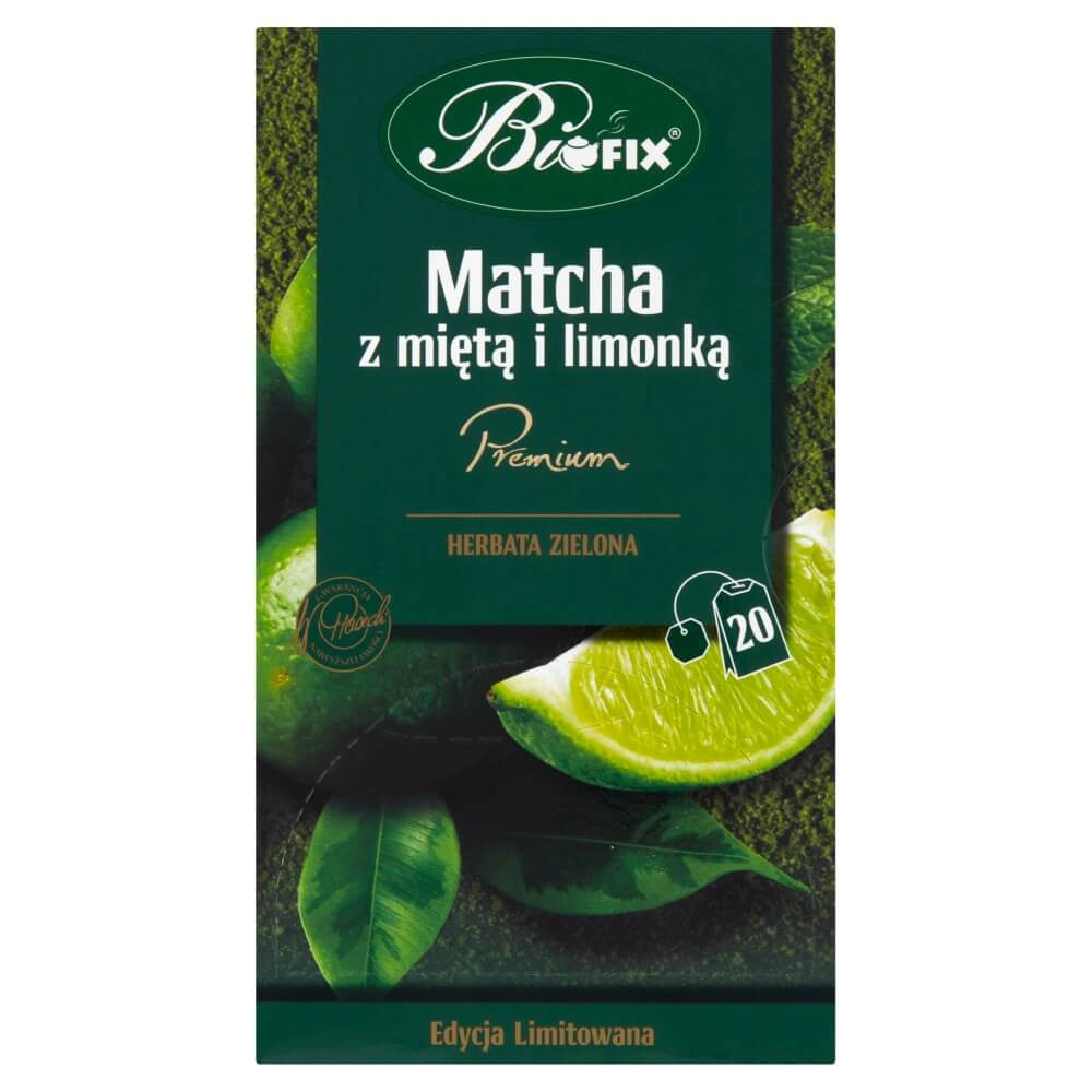 BIFIX Herbata zielona matcha z miętą i limonką 20x2 g