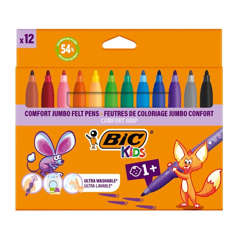 BIC KIDS Flamastry kolorowe Comfort 12 szt.
