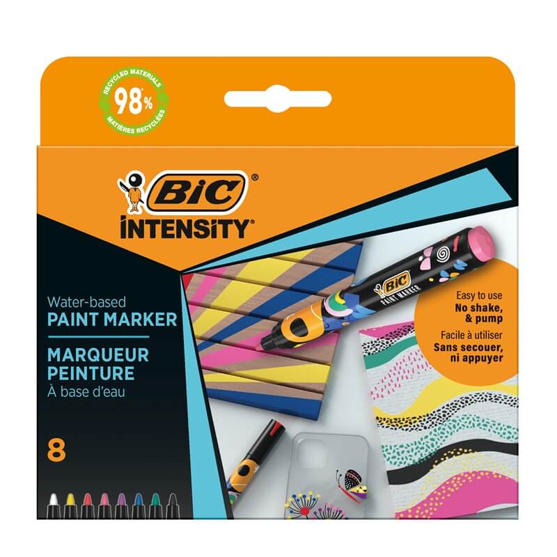 BIC INTENSITY Markery akrylowe mix 8 szt.