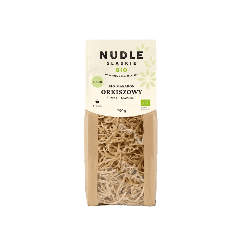 NUDLE ŚLĄSKIE Makaron orkiszowy krajanka BIO 250 g