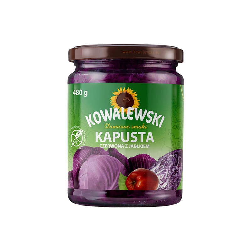 KOWALEWSKI Kapusta czerwona z jabłkiem bezglutenowa 540 ml