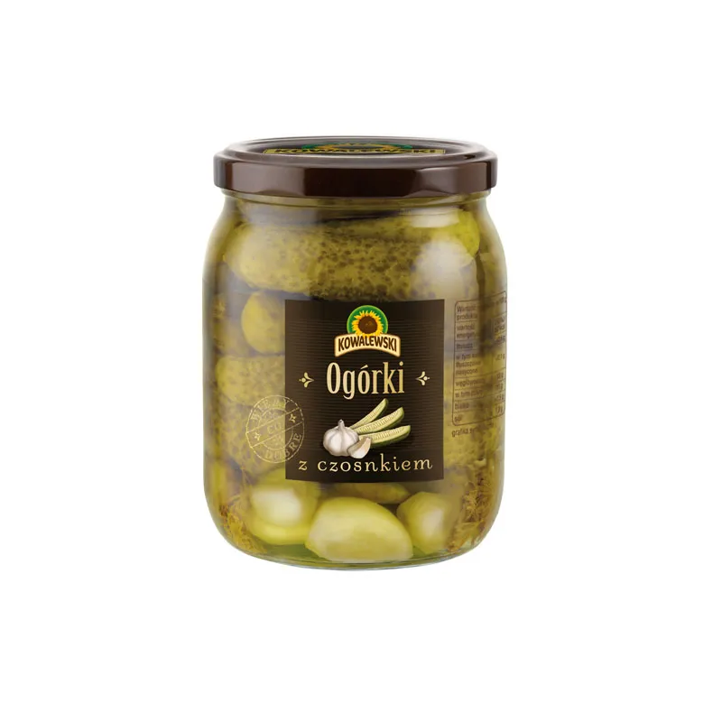 KOWALEWSKI Ogórki z czosnkiem 540 ml