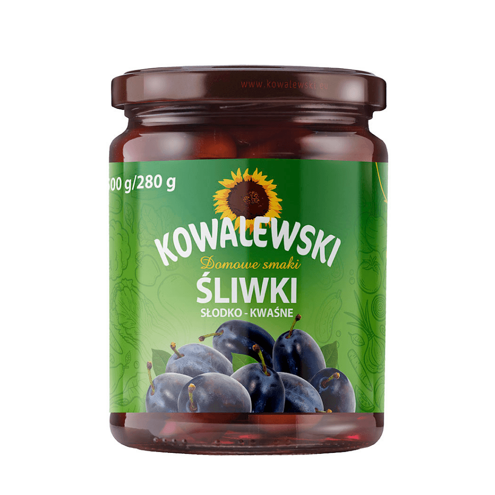 KOWALEWSKI Śliwki słodko-kwaśne 500 ml